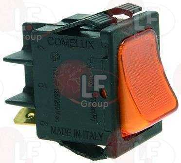 BASINCI DÜĞME 1-POLE ORANGE 16A 12V  